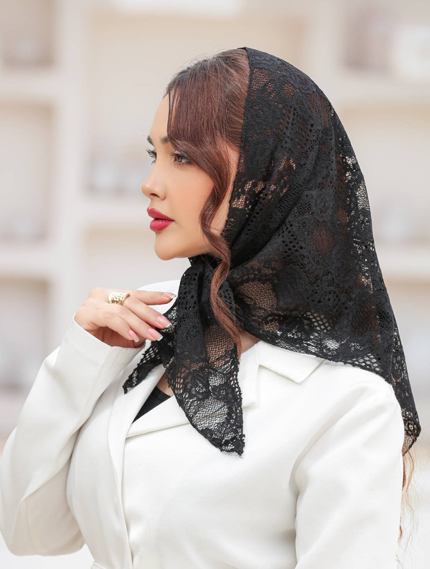 روسری سه گوش مشکی