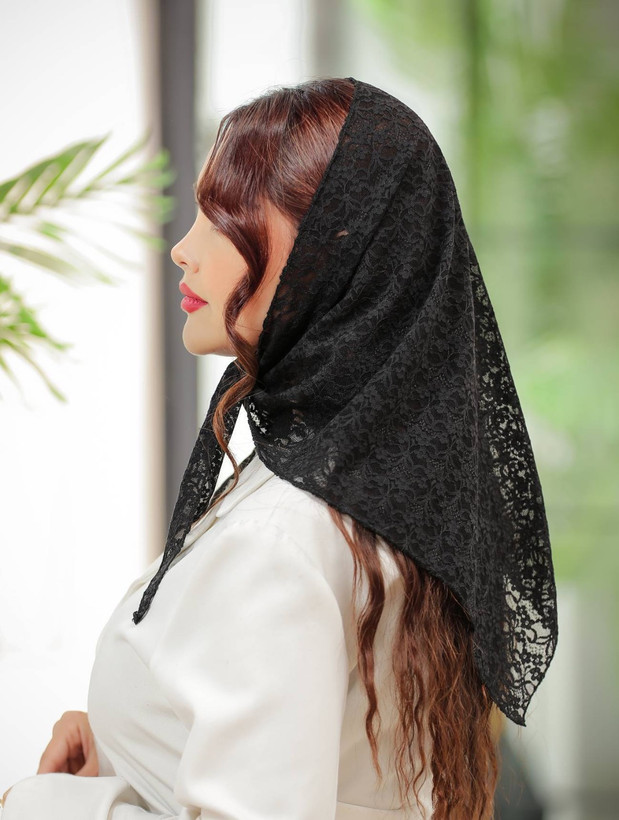 روسری سه گوش مشکی